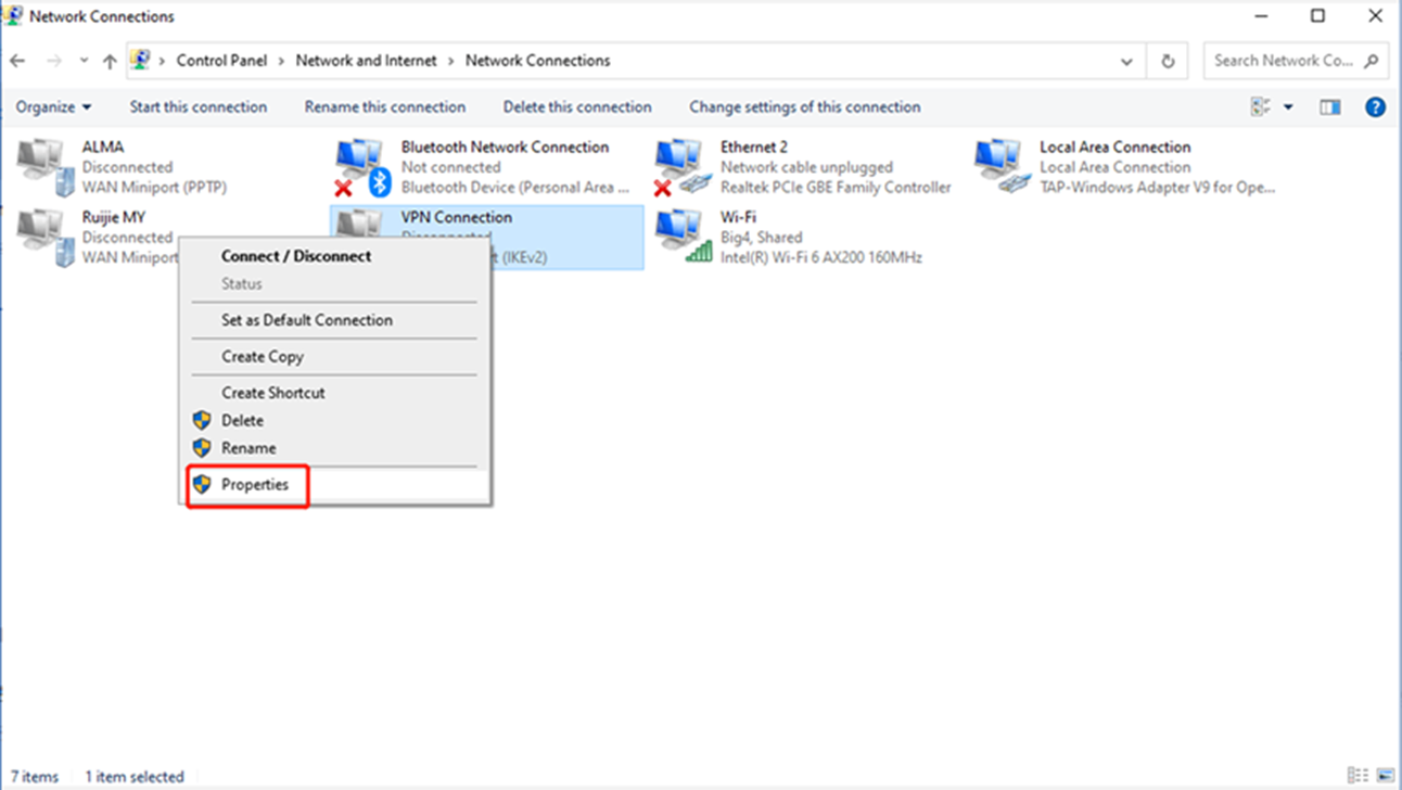 הגדרות אבטחה של PPTP