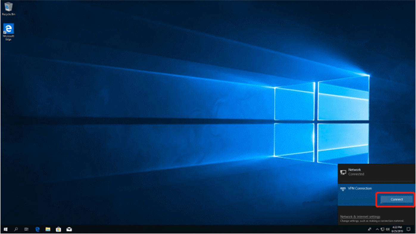 מאפייני חיבור VPN