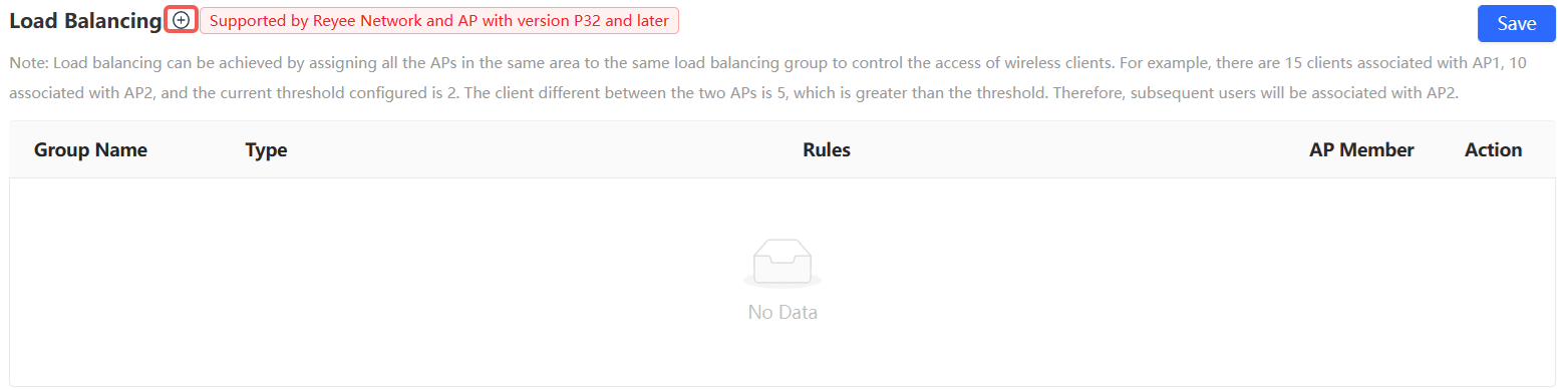 דף הוספת קבוצת איזון עומסים