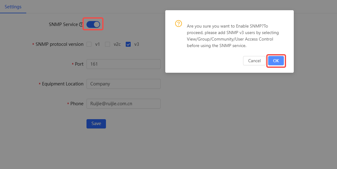 שדות הגדרת SNMP v1/v2c