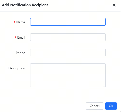 תפריט קבוצת התראות